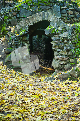 Image of Input in a stone cave