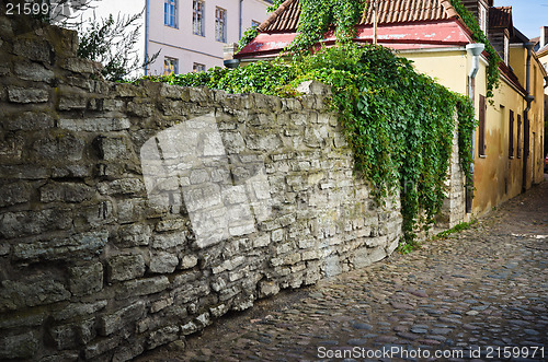 Image of Narrow street in the old town of Tallinn 