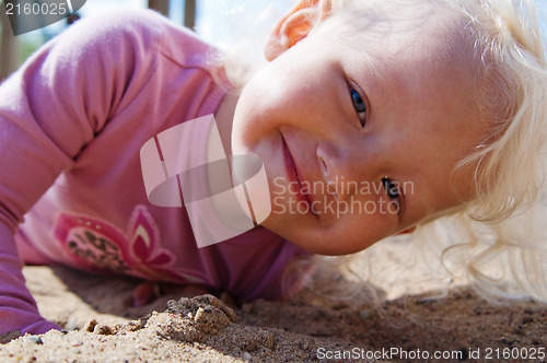 Image of Portrait of the small blond girl