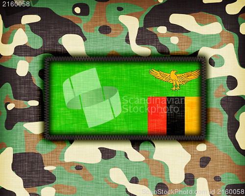 Image of Amy camouflage uniform, Zambia