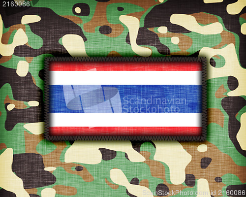 Image of Amy camouflage uniform, Thailand