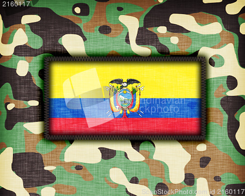 Image of Amy camouflage uniform, Ecuador