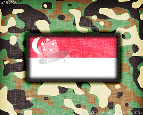 Image of Amy camouflage uniform, Singapore