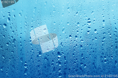 Image of Water drops on glass