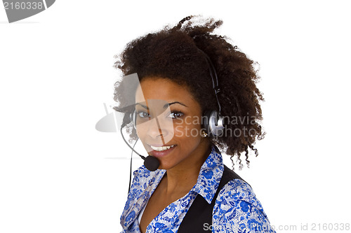 Image of Female customer support operator 