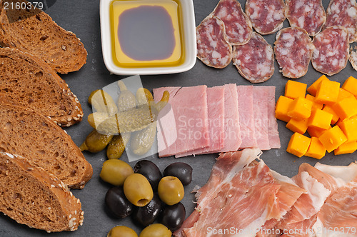 Image of assorted cold cut platter