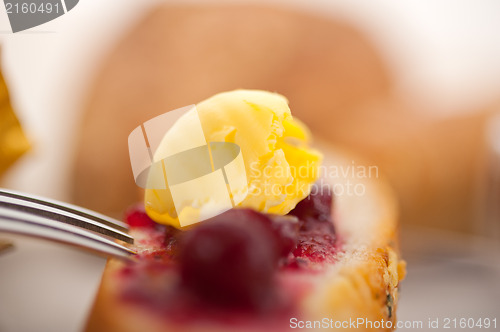 Image of bread butter and jam 