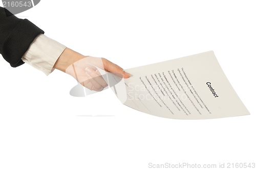 Image of signing of a contract
