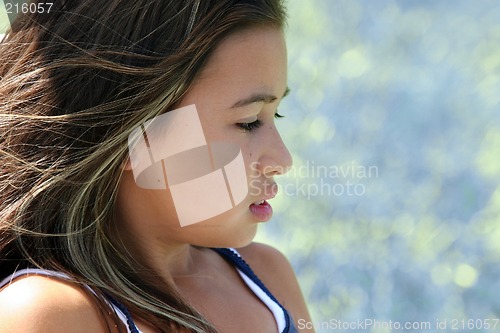 Image of Profile of a beautiful girl