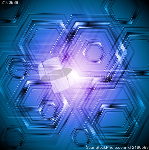 Image of Vibrant blue tech backdrop