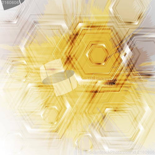 Image of Bright yellow grunge background