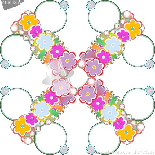 Image of Spring or summer abstract nature background with flowers