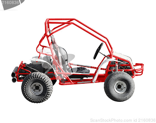 Image of Buggy car isolated on white background