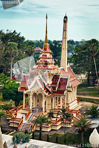 Image of Old buddist crematory in Wat Chalong. Thailand.