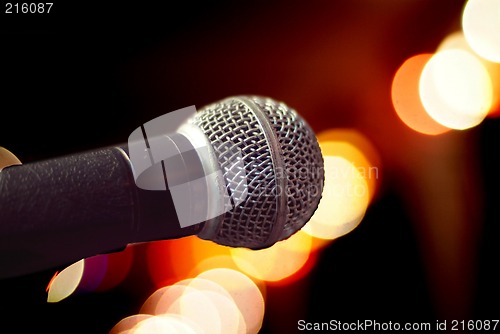 Image of Microphone close-up