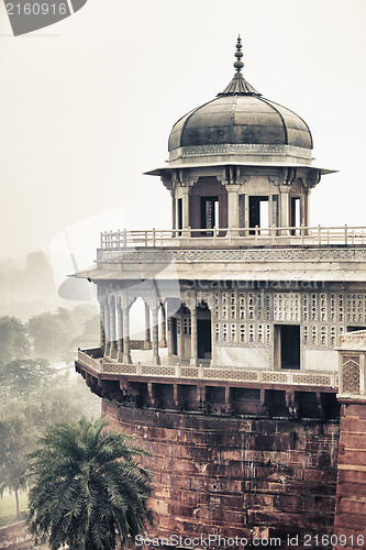 Image of Marble tower in Agra, India