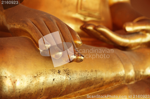 Image of  Close-up of Buddha statue