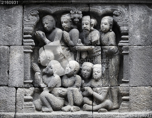 Image of Detail of Buddhist carved relief