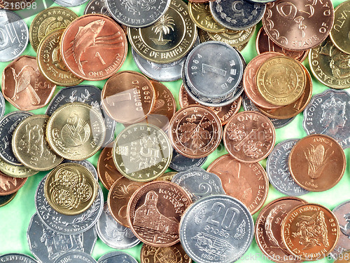 Image of World currency coins