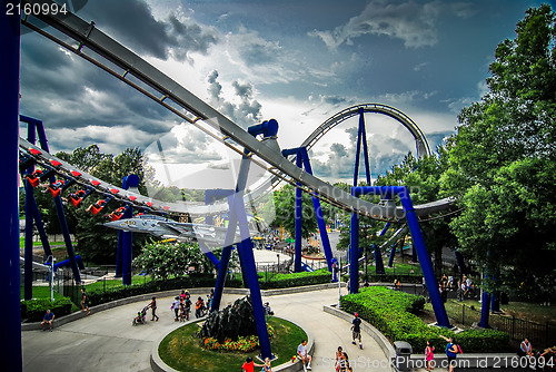 Image of rollercoaster amusement park ride