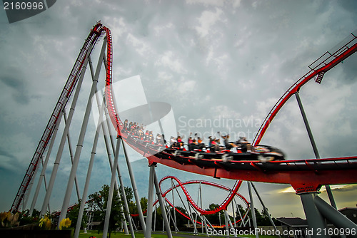 Image of rollercoaster amusement park ride