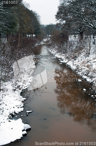 Image of winter scene on the creek