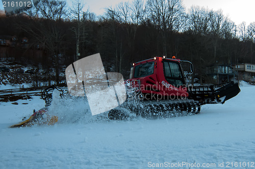 Image of snow grooming machine