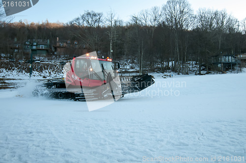 Image of snow grooming machine