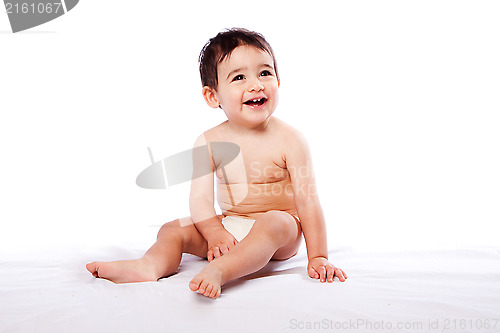Image of Happy baby toddler sitting