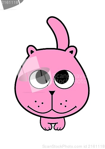 Image of pink cat