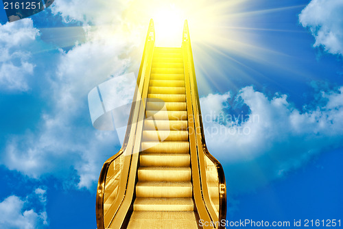 Image of golden ladder