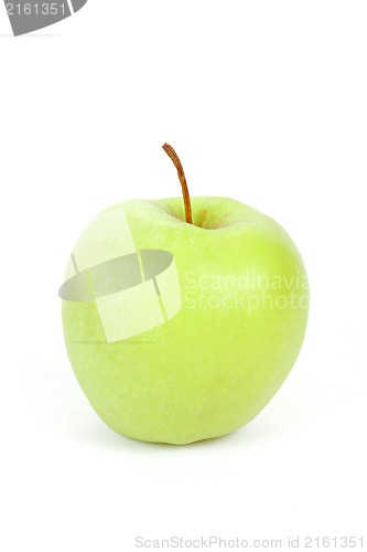 Image of Single Green Apple isolated on a white background 