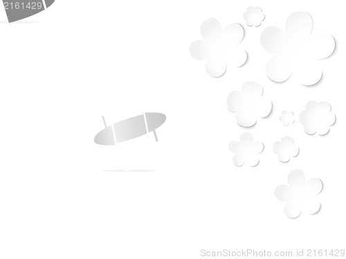 Image of Beautiful Spring White Flowers Background 