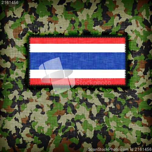Image of Amy camouflage uniform, Thailand