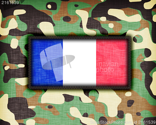 Image of Amy camouflage uniform, France