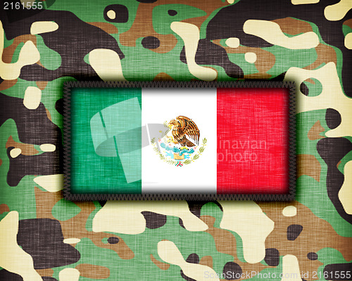 Image of Amy camouflage uniform, Mexico