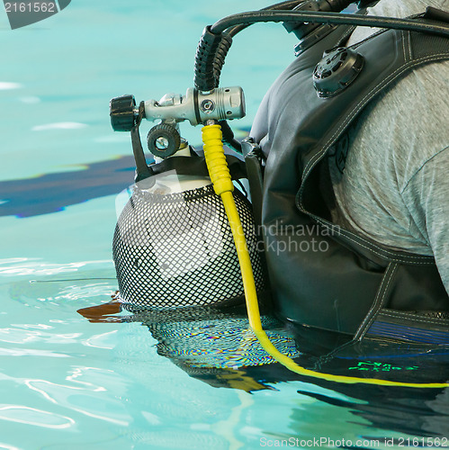 Image of Close-up of a scuba diver