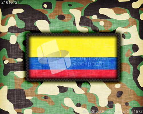 Image of Amy camouflage uniform, Colombia