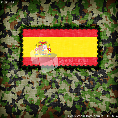 Image of Amy camouflage uniform, Spain