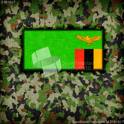 Image of Amy camouflage uniform, Zambia