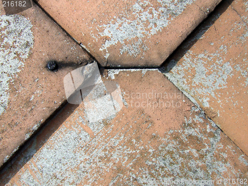 Image of Eternit asbestos old tiles