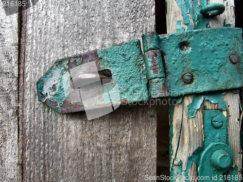 Image of Vintage metal and wood details