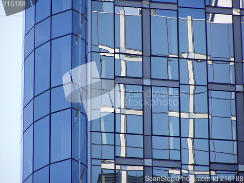 Image of Modern building windows reflections