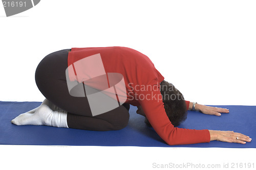 Image of woman stretching