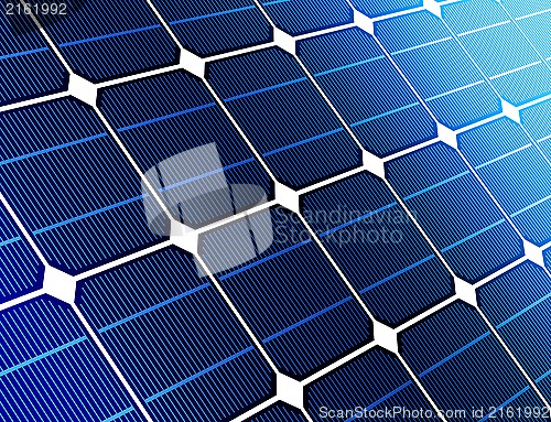 Image of close up solar cell battery