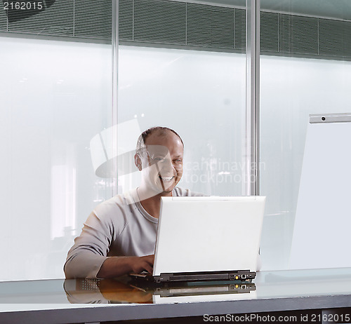 Image of businessman in the office