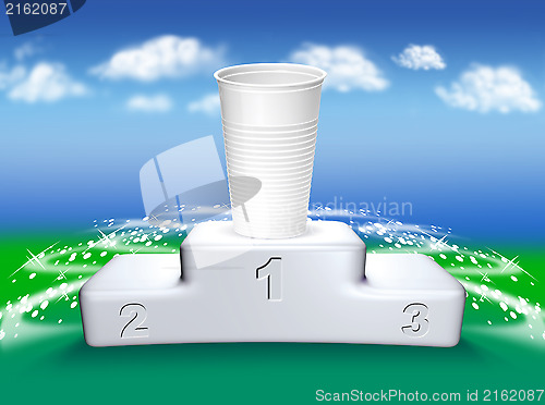 Image of podium and beaker