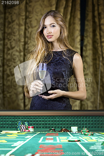 Image of woman in a casino
