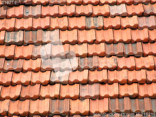 Image of Ceramic tiles roof background