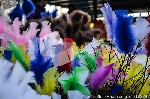 Image of Easter decorations close-up